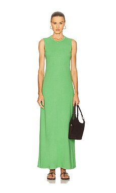 LESET Margo Sleeveless Maxi Dress in Grass from Revolve.com | Revolve Clothing (Global)