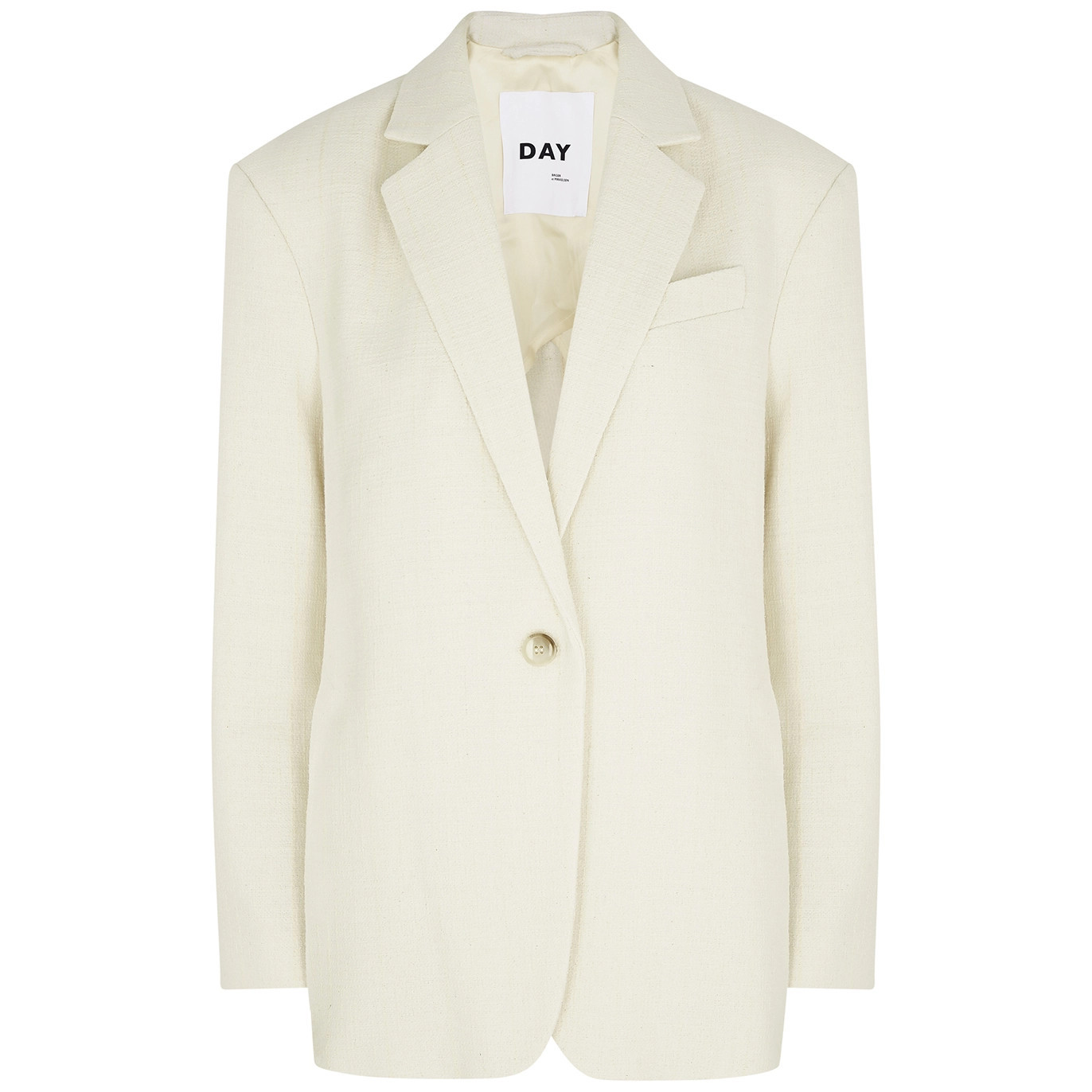 Day Birger Et Mikkelsen Emile Bouclé Cotton-blend Blazer - Cream - 10 | Harvey Nichols (Global)