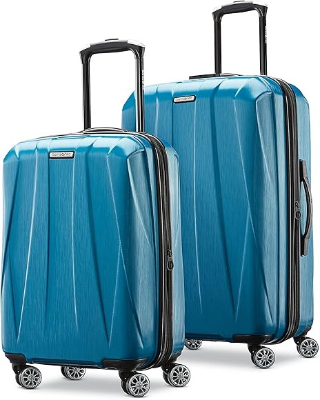 Samsonite Centric 2 Hardside Expandable Luggage with Spinner Wheels, Caribbean Blue, 2-Piece Set ... | Amazon (US)