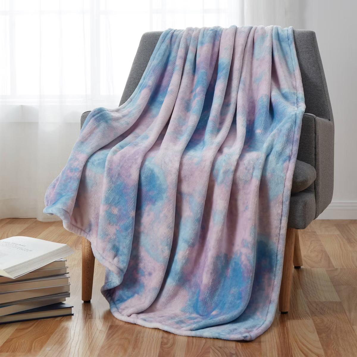 50"x70" Oversized Sky Marble Plush Throw Blanket - VCNY Home | Target