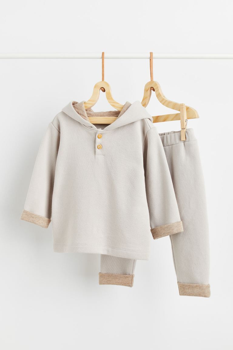 Top and Pants - Light taupe - Kids | H&M US | H&M (US + CA)