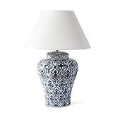K&K Interiors 15375A 32 Inch Ceramic Blue and White Chinoiserie Table Lamp | Amazon (US)