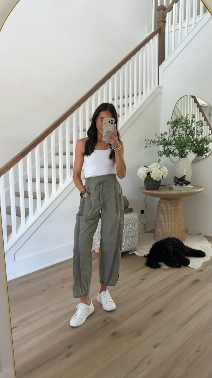 I'm wearing XS in both pieces. 

high waisted comfy pants, relaxed pants, free people movement, athleisure style, annabrstyle.
Kizik discount code BRSTYLE15

#LTKOver40 #LTKootd #LTKActive