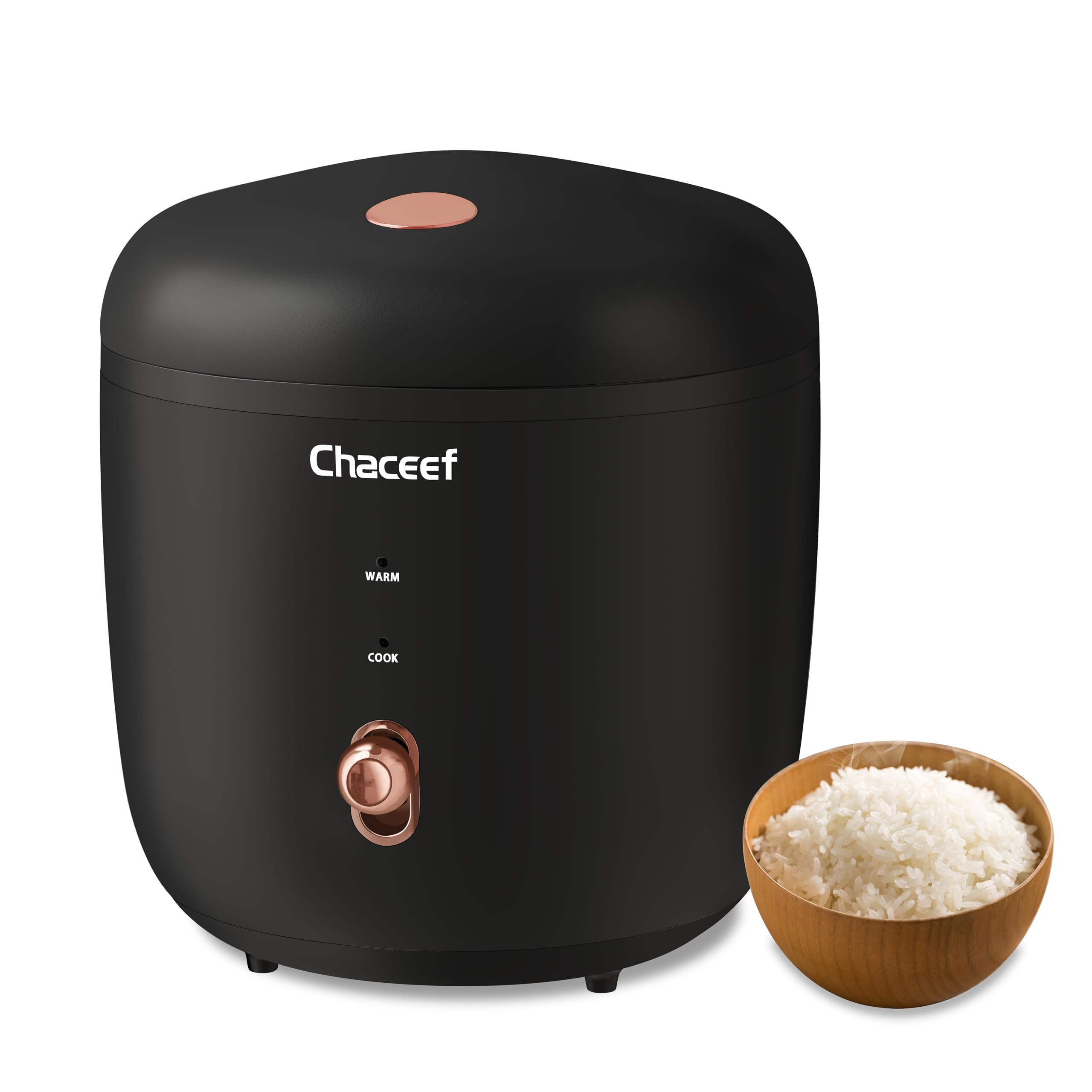 CHACEEF Mini Rice Cooker 2 Cups Uncooked, 1.2L Rice Cooker Small with Non-stick Pot, Portable Tra... | Amazon (US)