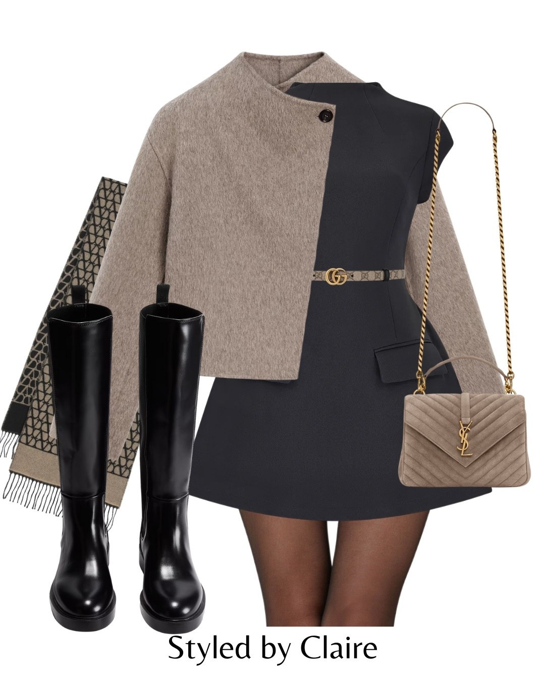 Date Night w/ ODD MUSE🖤
Tags: cap sleeve mini dress the ultimate LBD special occasion premium materials Gucci belt wool massimo dutti collared asymmetric coat knee high boots faux leather H&M taupe bag fashion autumn winter chic city break inspo Parisian ideas 

#LTKpartywear #LTKstyletip #LTKdatenight