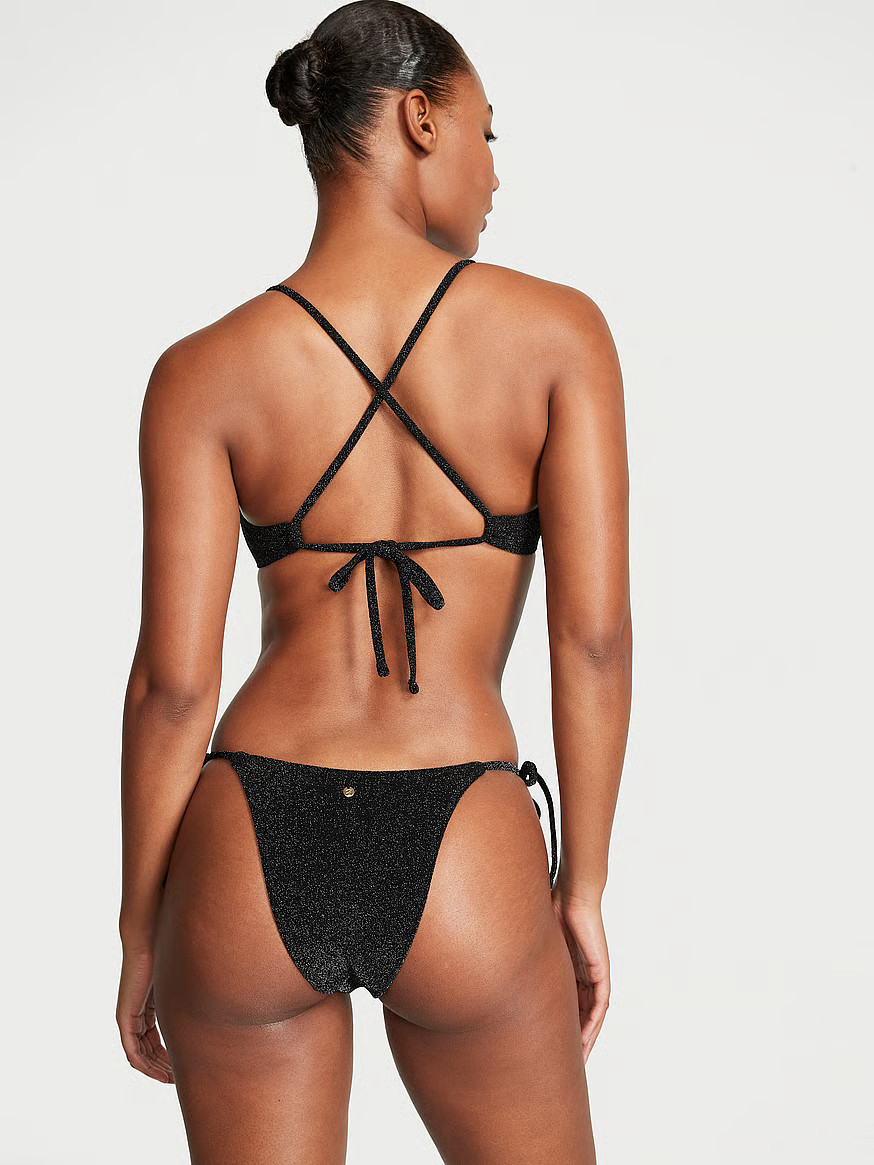 Shimmer Side-Tie Brazilian Bikini Bottom | Victoria's Secret (US / CA )