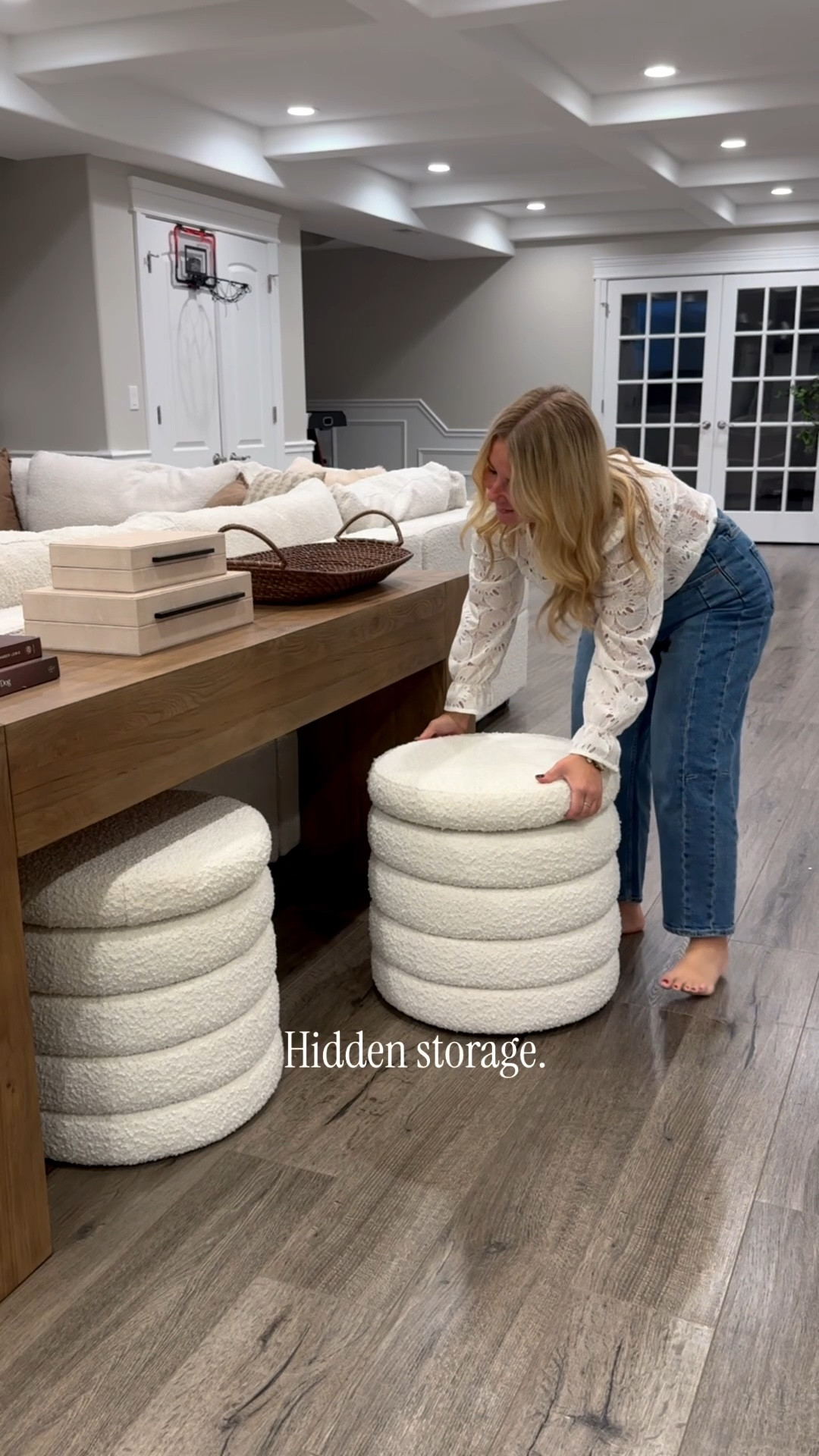 This console behind the sofa might be one of my favorite layout tricks.

Simple styling + hidden storage underneath.

Everything linked here.

#LTKHome