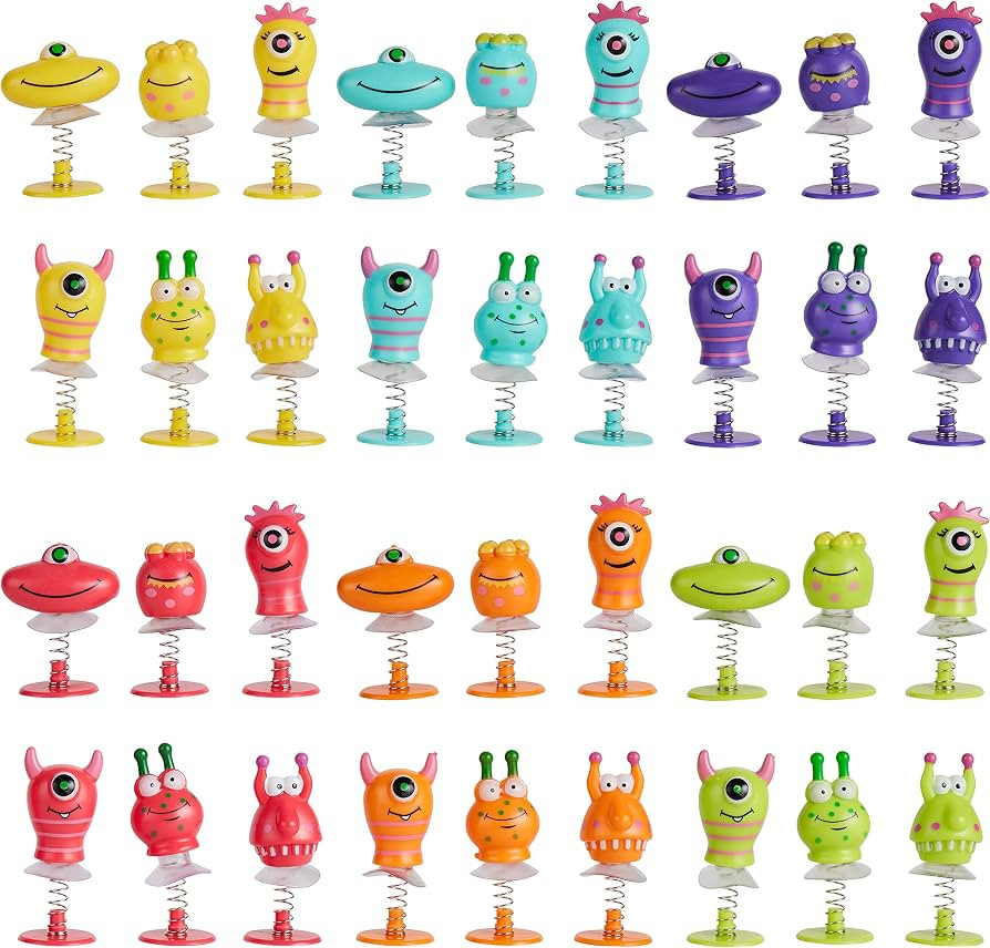 THE TWIDDLERS - 36 Monster Spring Launchers Toys, Jumping Popper Toy, Pop Up Bouncy Spring Toys f... | Amazon (US)