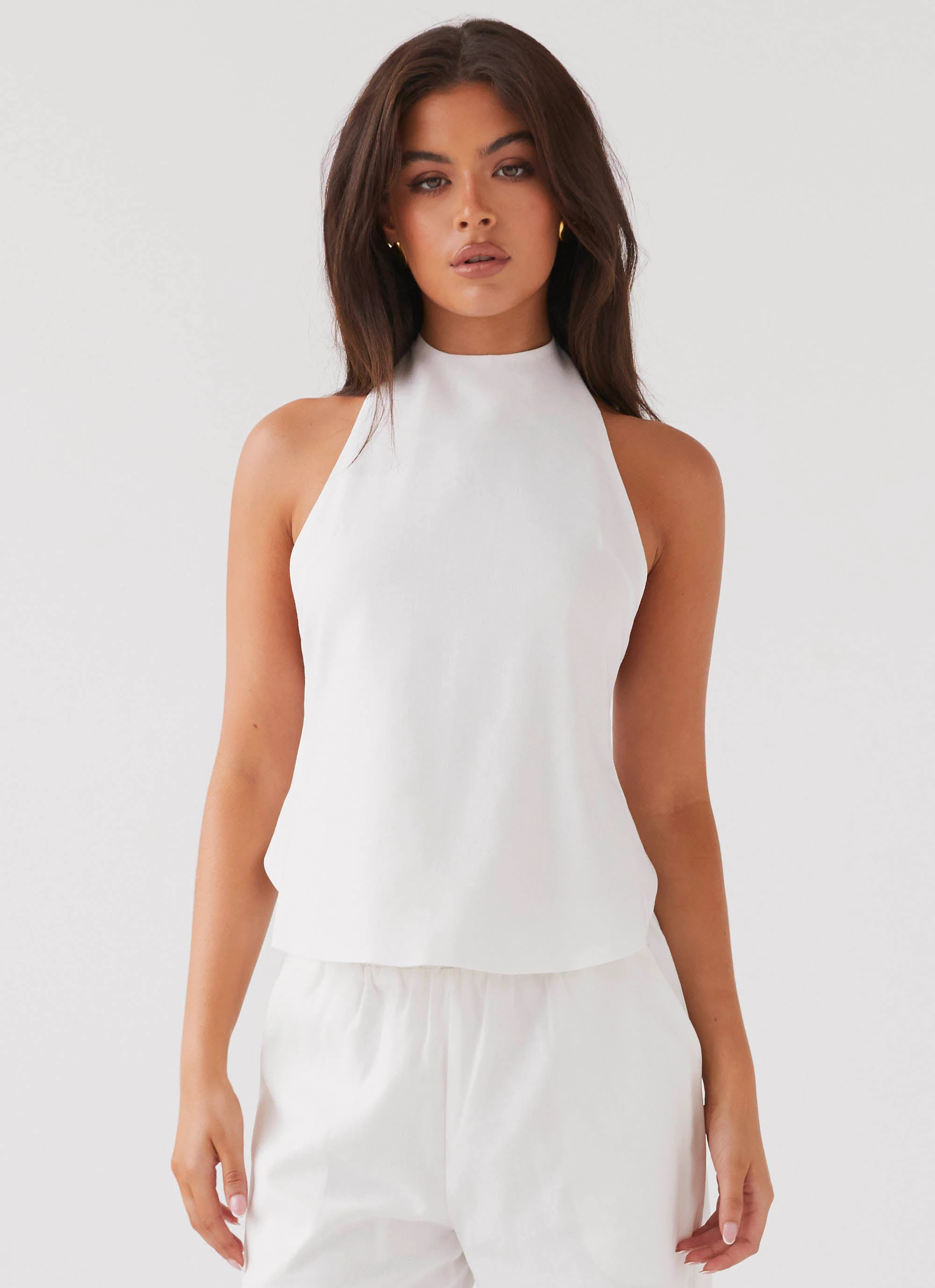 Heatwave Linen Apron Top - White | Peppermayo (Global)