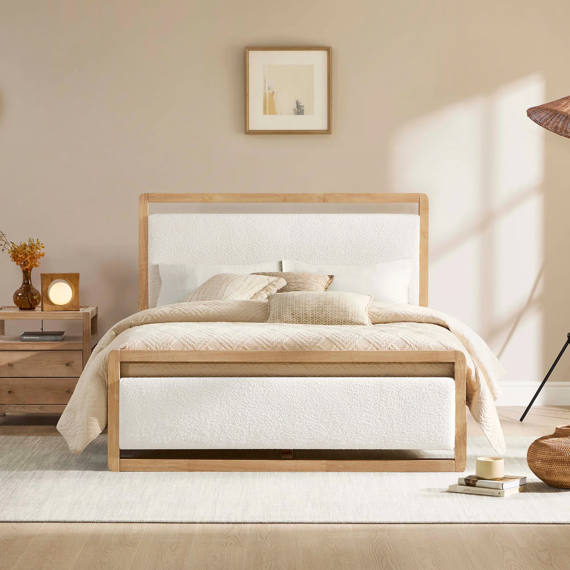 Latitude Run® Modern Solid Wood Upholstered Bed With USB & Reviews | Wayfair | Wayfair North America