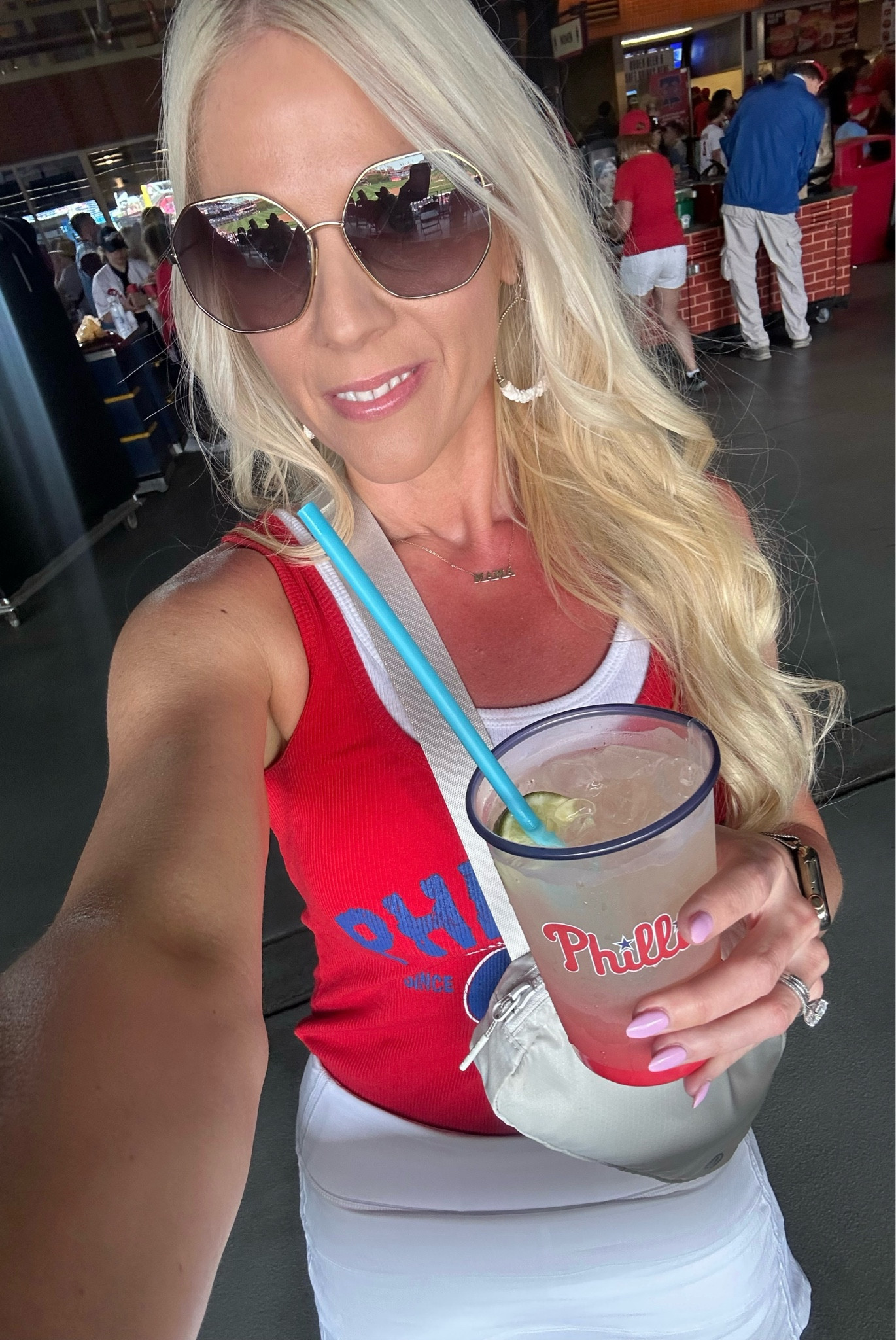 Perfect skirt for a ballgame ⚾️
Pace Rival mid-rise long in white 
Wearing size 2

#LTKOver40 #LTKStyleTip #LTKActive