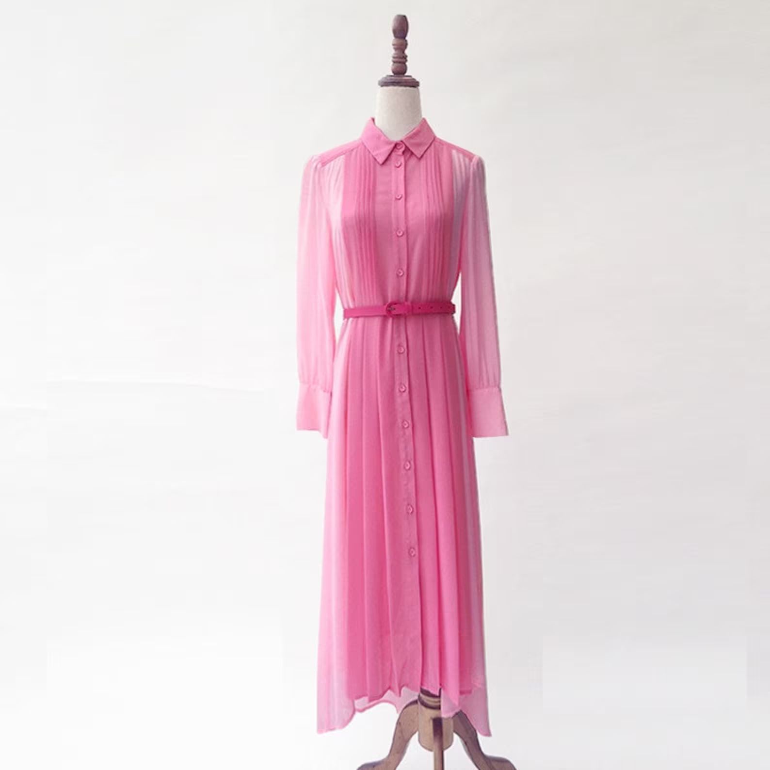 Kate Middlestone Pink Dress - Belt Dresses - Royal Ascot Dress - - Kate Middleton Inspired - Summ... | Etsy (US)