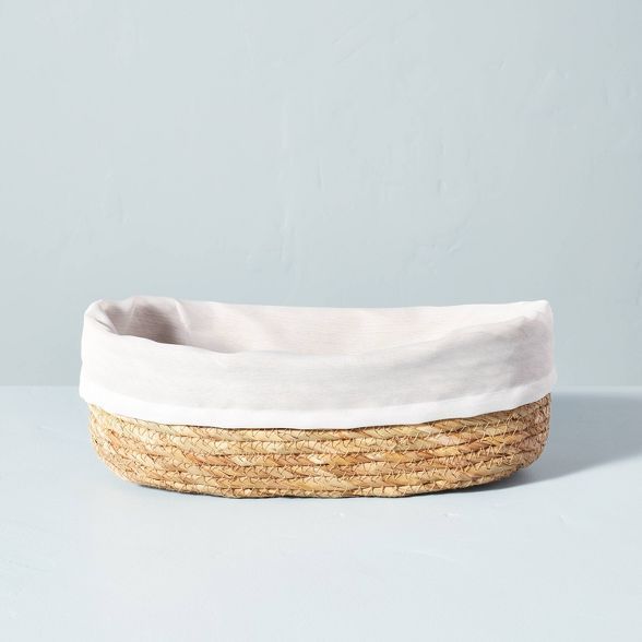 Natural Woven Serve Basket with Lining - Hearth & Hand™ with Magnolia | Target