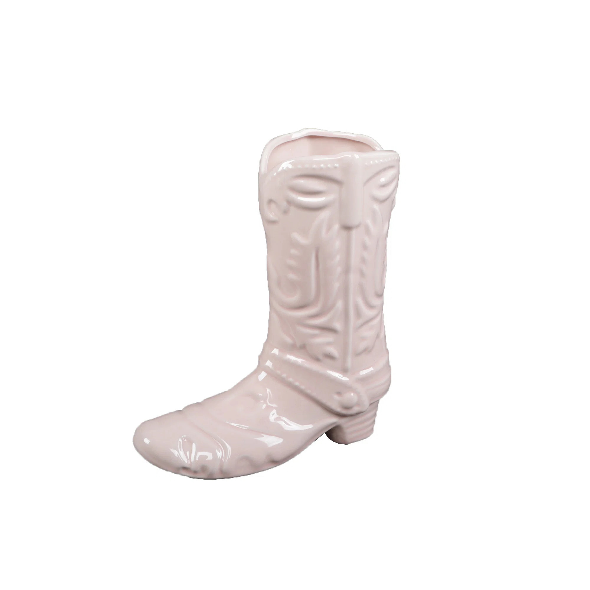Dakota Fields 8.5 H Pink Ceramic Cow Girl Boot Vase | Wayfair | Wayfair North America