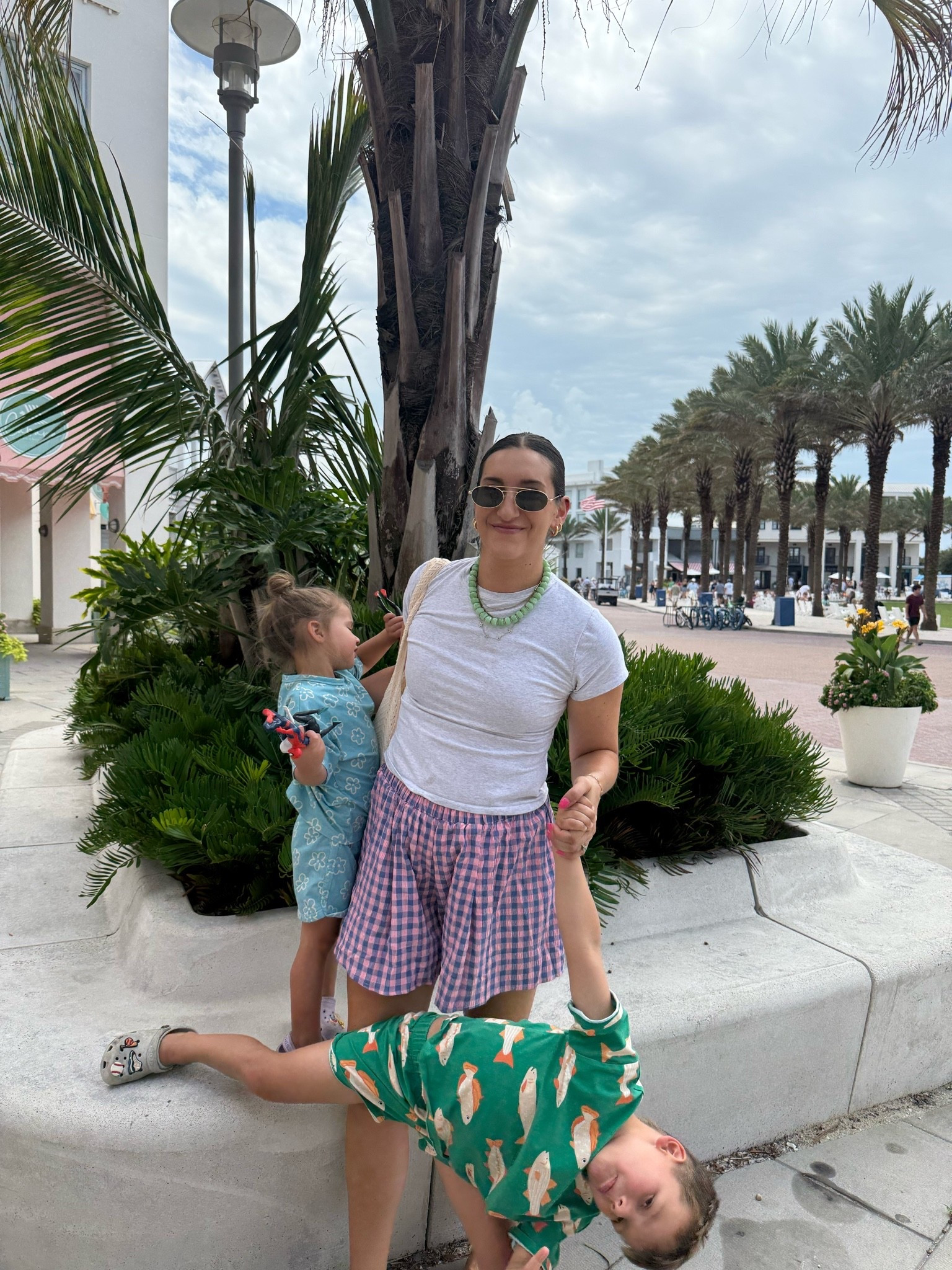 what I wore to dinner while chasing wild kids! this is a short set, but just paired the shorts with a diff shirt. The shirt has a built in bra!

#LTKootd #LTKmomlife #LTKTravel