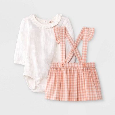 Baby Girls' Gingham Skirtall Set - Cat & Jack™ | Target