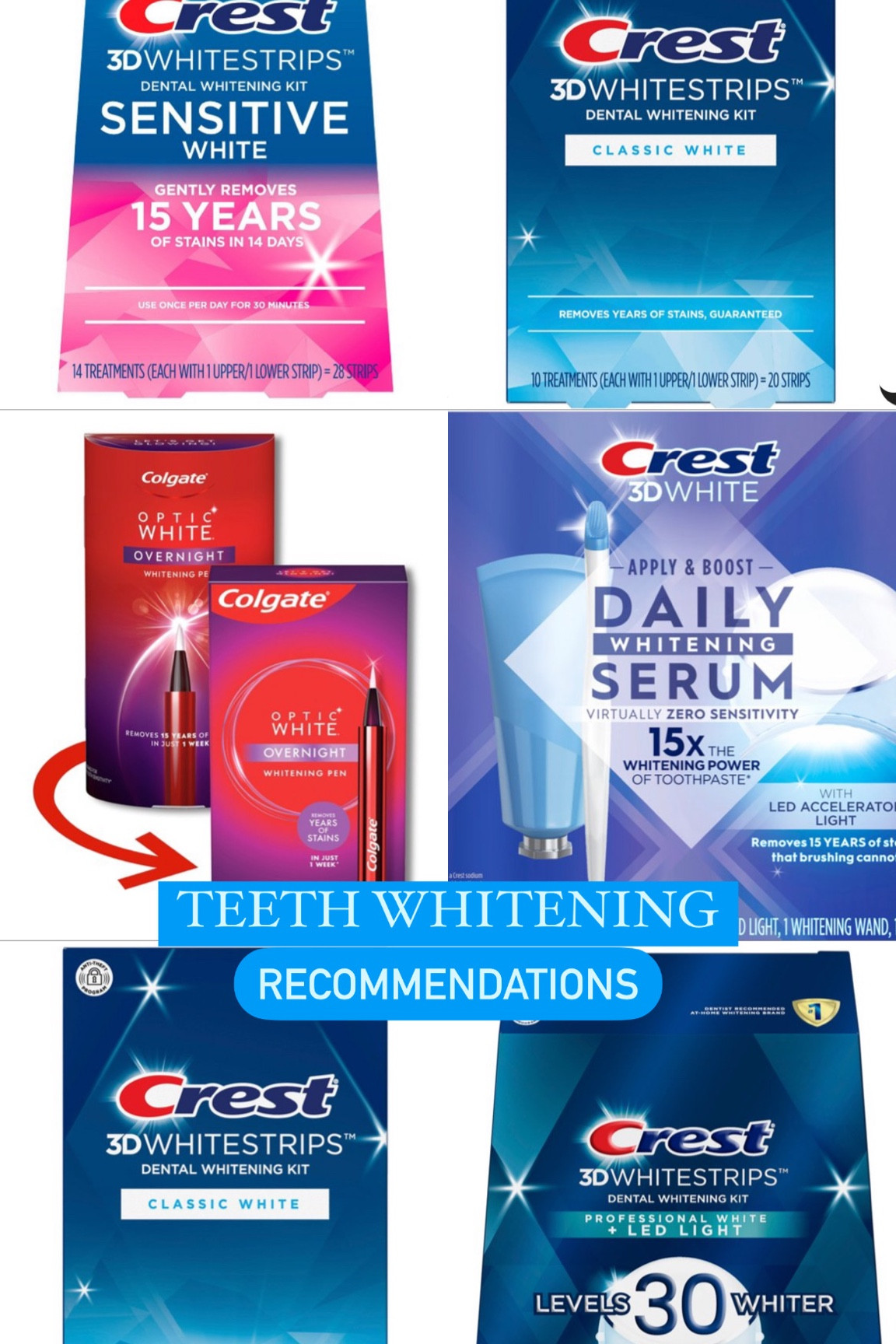 TEETH WHITENING RECOMMENDATIONS FOR YOUR BACK TO SCHOOL GLOW-UP! 😁🤍

Target sale: Buy 4 get $5 Target GiftCard with same-day order service 🎯

#LTKBacktoSchool #LTKFind #LTKunder50