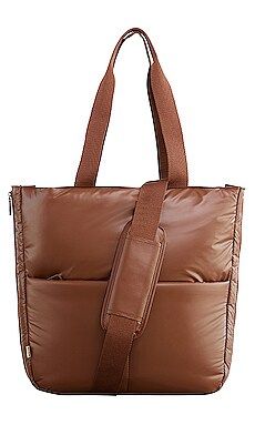 The Expandable Puffy Tote in Maple | Revolve Clothing (Global)