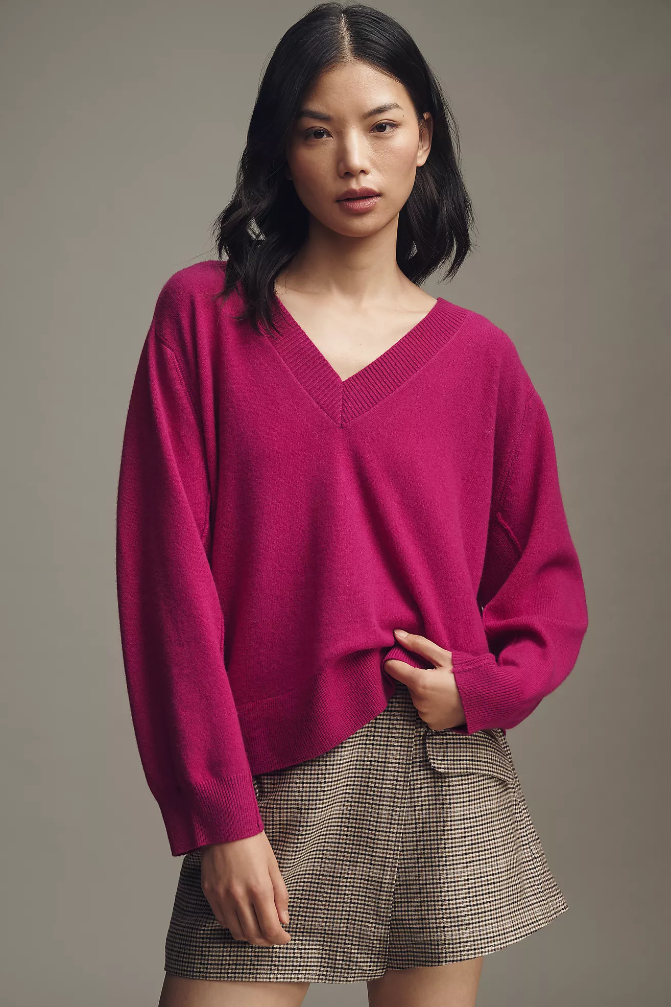 By Anthropologie Cashmere Blend Oversized Sweater | Anthropologie (US)