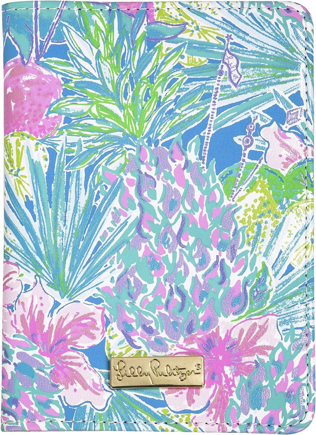 Lilly Pulitzer Vegan Leather Passport Holder, Cute Passport Cover, Travel Wallet with Credit Card... | Amazon (US)