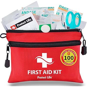 First Aid Kit for Home/Businesses - Emergency Kit/Travel First Aid Kit for Car. Small, Mini First... | Amazon (US)
