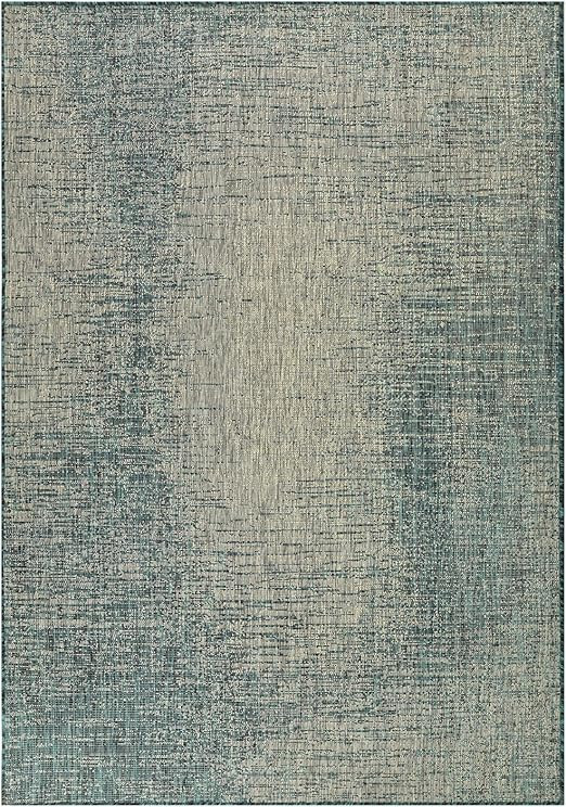 Antep Rugs Patio 8x10 Outdoor/Indoor Modern Abstract Area Rug (Green, 7'10" x 10') | Amazon (US)