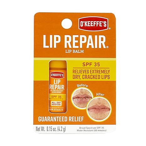 O'Keeffe's Lip Repair SPF 35 Lip Balm - Stick (1 Pack) - Sun-Safe Moisturizer for Extremely Crack... | Amazon (US)
