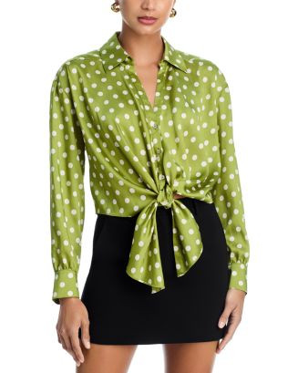 Cinq à Sept Camille Tie Front Blouse | Bloomingdale's Women | Bloomingdale's (US)