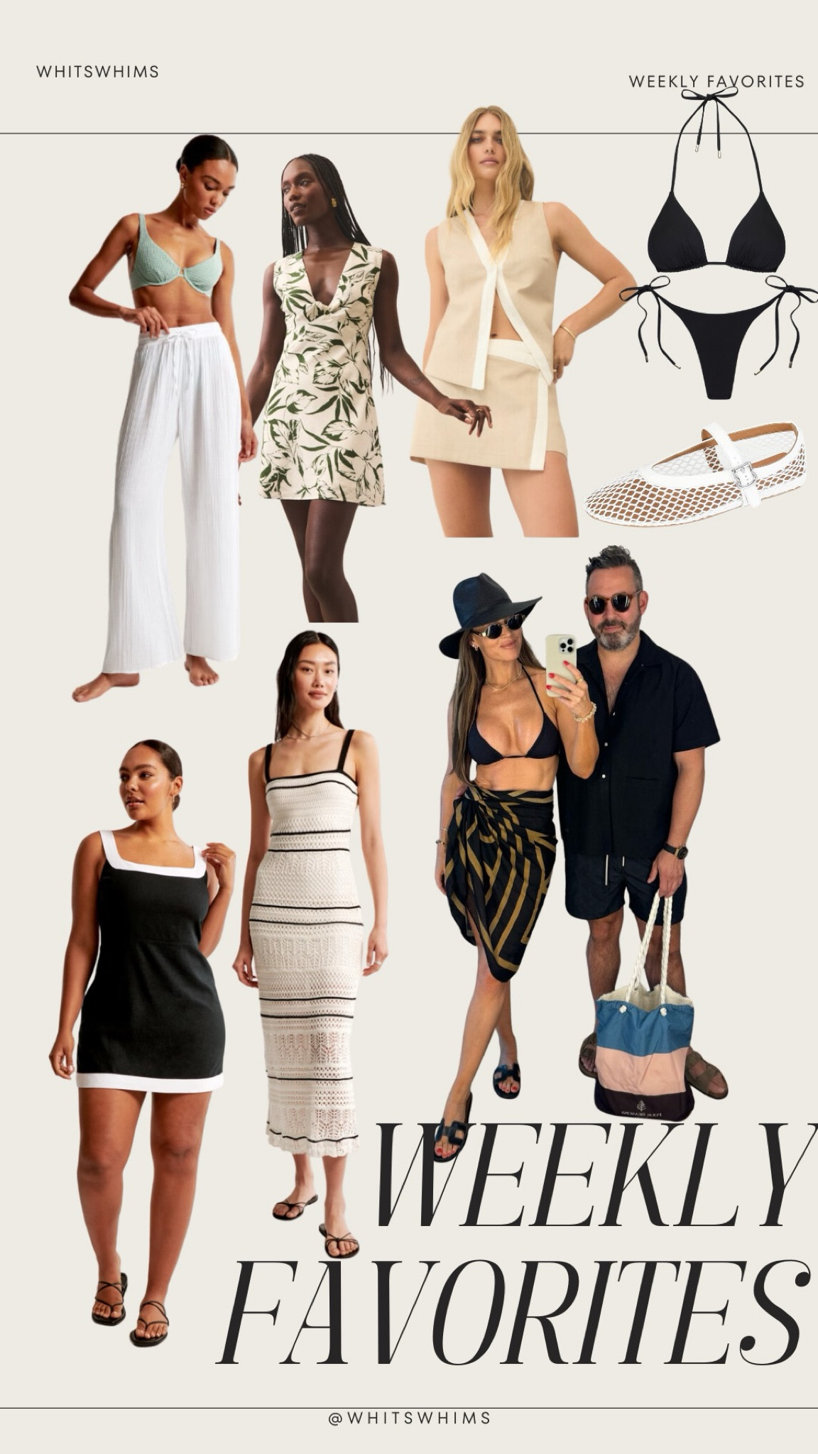 Weekly favorites!! 

Swim suits 
Black bikini 
Sarong 
Coverup 
Black dress 
Linen dress 
Crotchet dress 
Summer outfit 

#LTKSwim #LTKStyleTip #LTKFindsUnder100