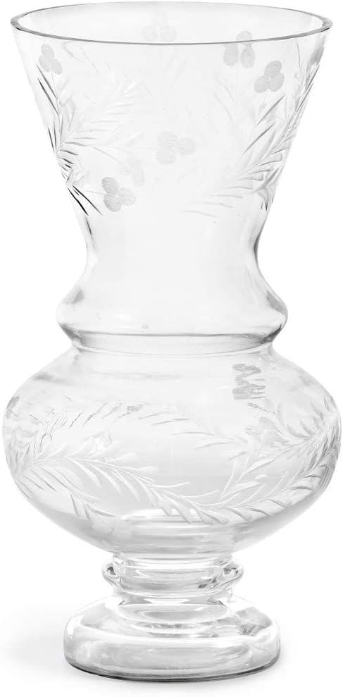 Park Hill Collection ECL10616 Wallace Etched Glass Vase, Small | Amazon (US)