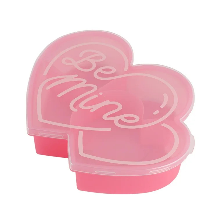 Cook with Color Heart Shaped Snack Box, Reusable Food Storage Container with Lid | Walmart (US)