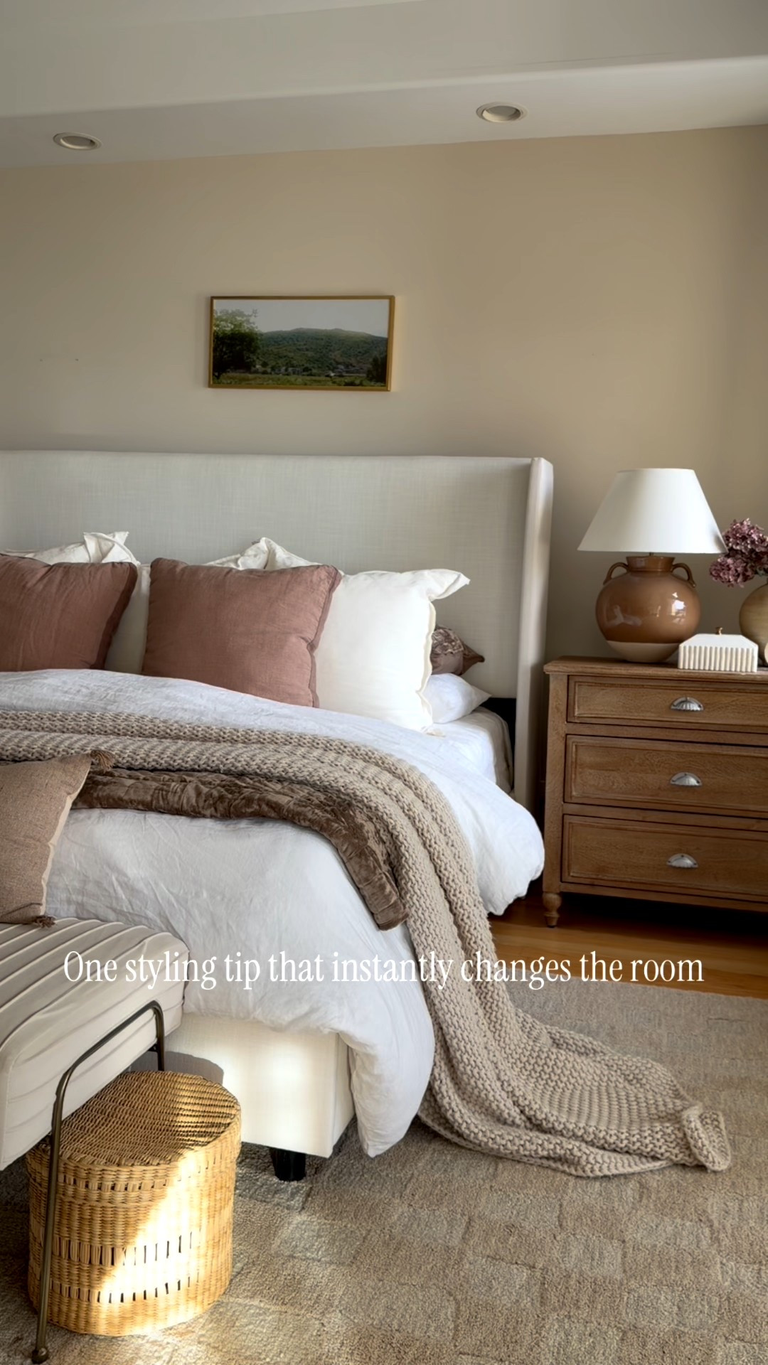 A simple trick that makes any bedroom feel finished 🤍

I always repeat one tone at least three times — pillows, layers, and texture.
Sharing the pieces from our bedroom again here ✨

#LTKSaleAlert #LTKHome