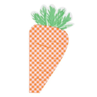 Meri Meri Gingham Carrot Napkins (Pack of 16) | Target