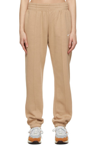 Beige Fleece Sportswear Essentials Lounge Pants | SSENSE