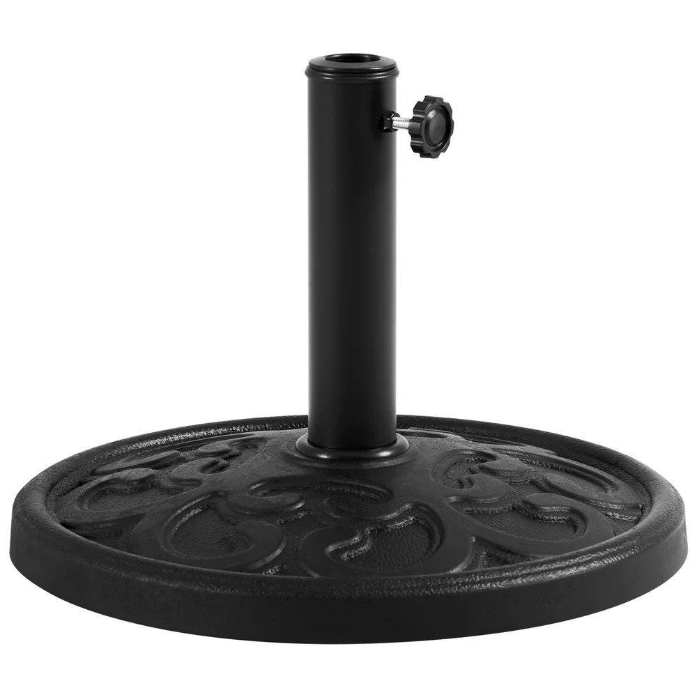 SmileMart 22lbs Metal Patio Market Umbrella Base for Outdoors, Black - Walmart.com | Walmart (US)