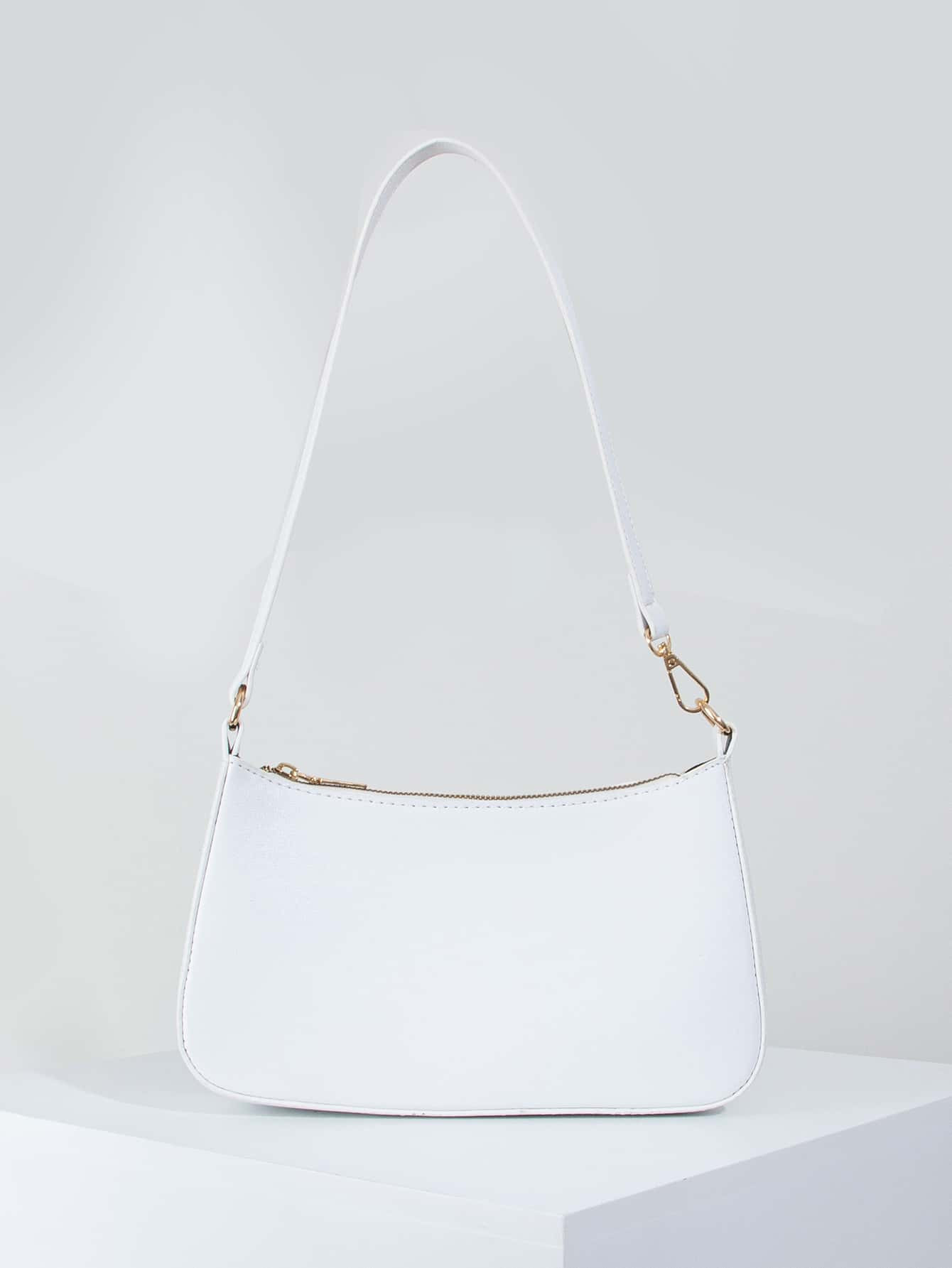 Solid Color Minimalist Single Shoulder Bag | SHEIN