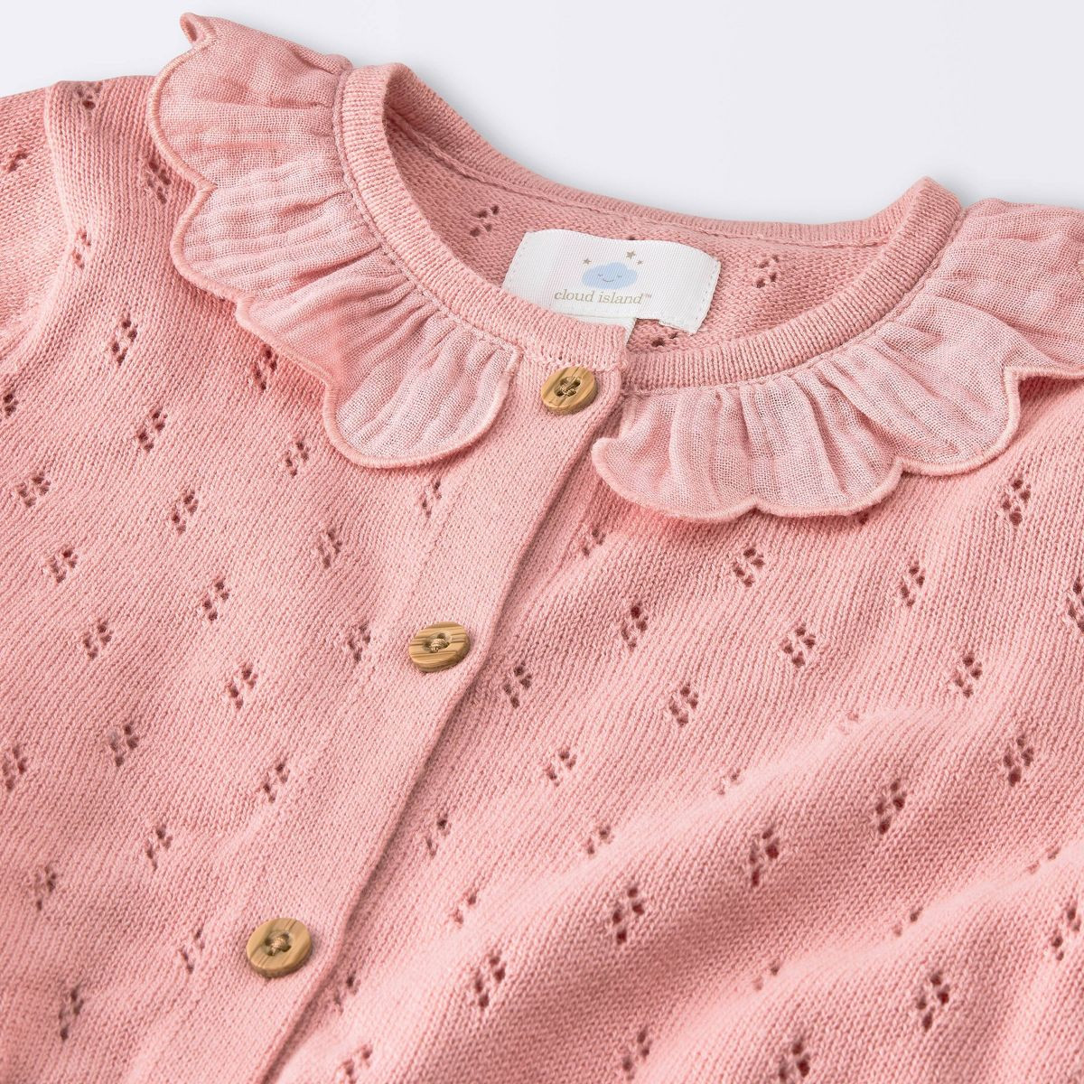 Baby Girls' Rose Pointelle Sweater & Bloomer Set - Cloud Island™ Pink | Target