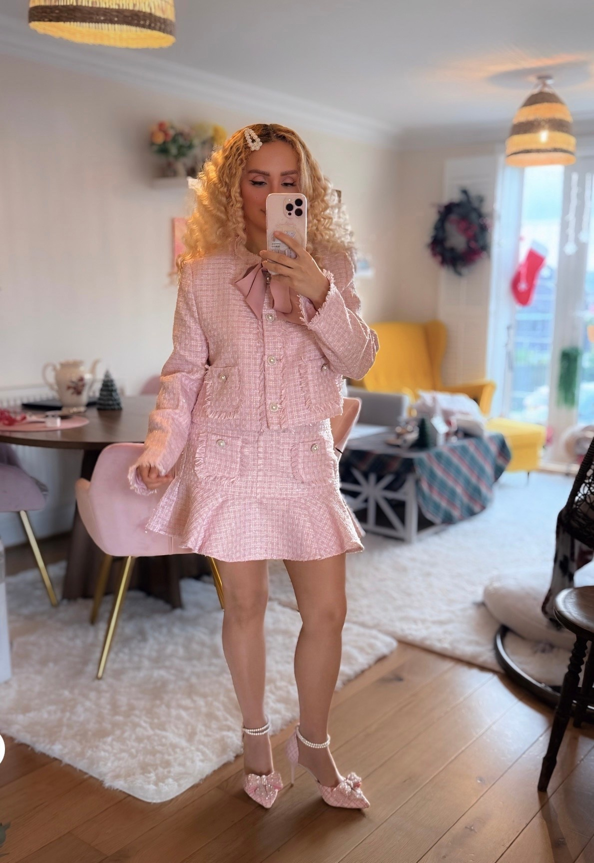 Pink Tweed set 💗🎀

#LTKwinter #LTKuk #LTKluxury