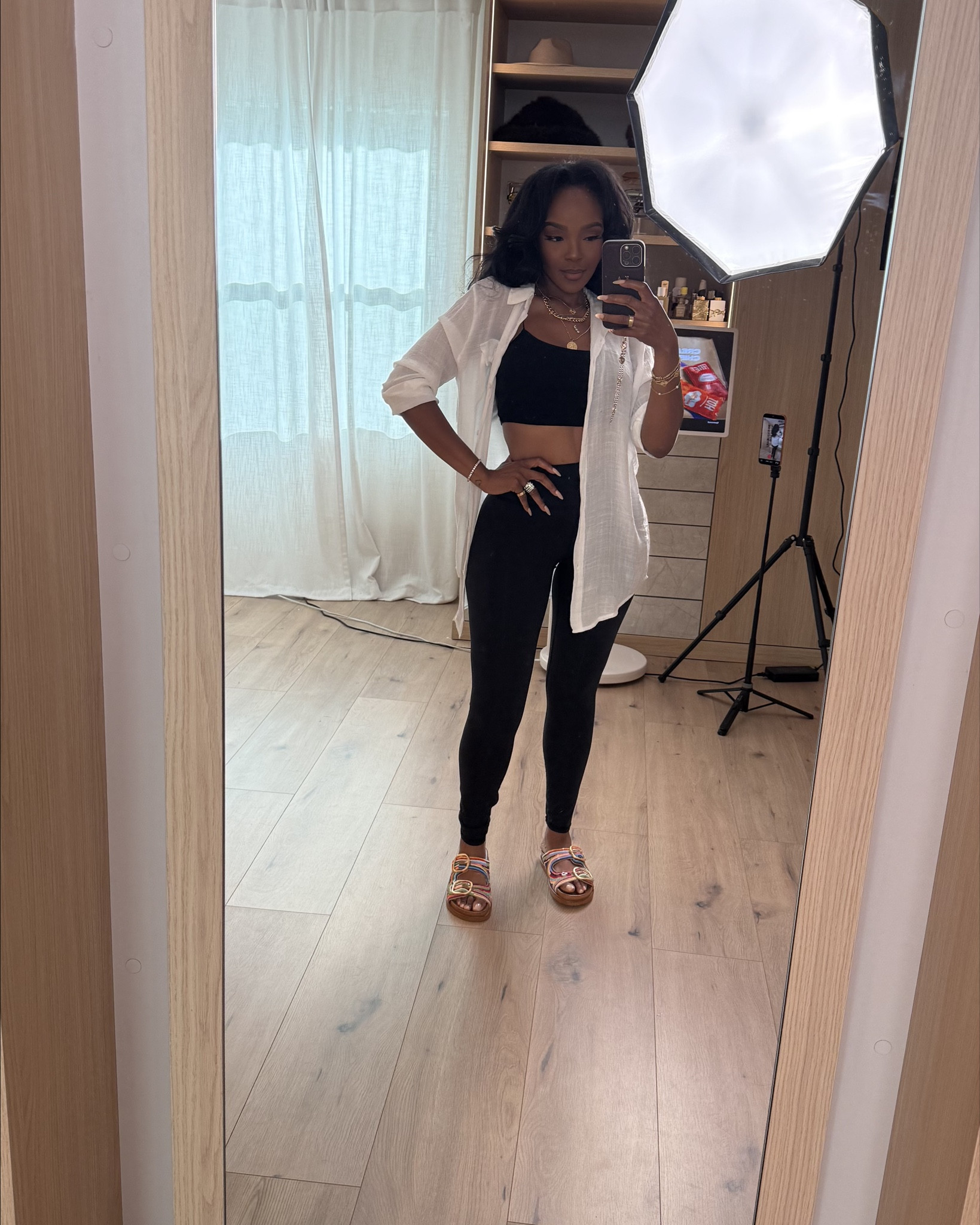 Scroll to shop this effortless everyday outfit 🖤

A black set styled with a lightweight button-down gives you that easy, throw-on-and-go look—perfect for layering so your cost per wear drops and you can style it so many ways.

Perfect for errands, casual days, travel, or school drop-offs.

📏 Measurements: 5’4”, 140 lbs, 34D bust, 27” waist, 40” hips

Follow me on Instagram and YouTube @kirasfashionfinds

#LTKootd #LTKPetite