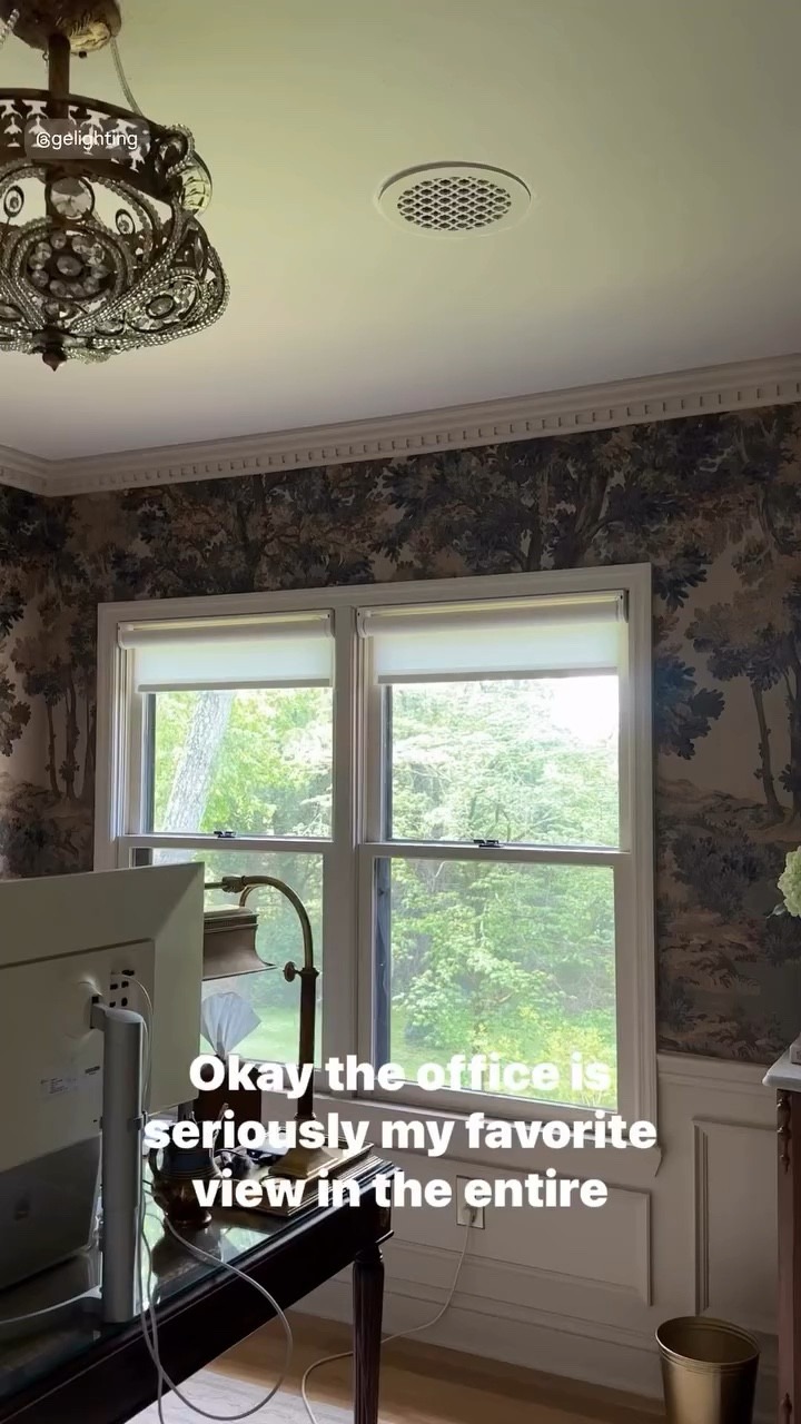 Sharing behind the scenes of my home office and new motorized smart shades by @gelighting! They’re so quiet! 

#LTKHome