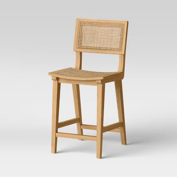 Tormod Backed Cane Counter Height Barstool - Project 62™ | Target