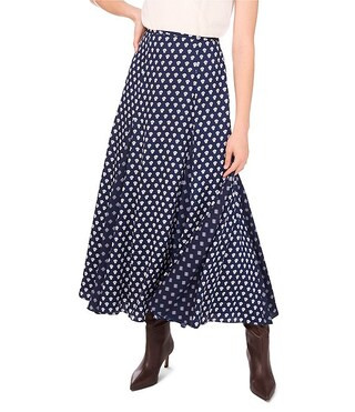 1. STATE Woven Printed Hanky Maxi A-Line Skirt | Dillard's | Dillard's