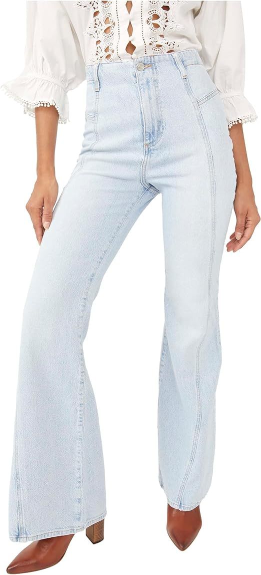 Free People Florence Flare Light Indigo 27 at Amazon Women's Jeans store | Amazon (US)