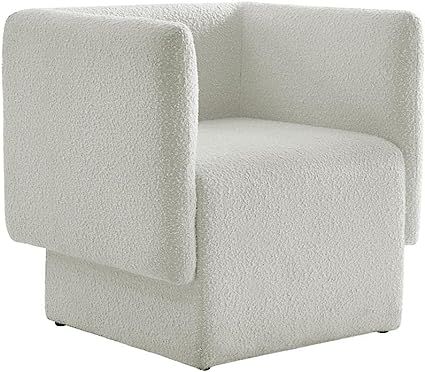 Meridian Furniture Vera Collection Modern | Contemporary Boucle Fabric Upholstered Accent Chair, ... | Amazon (US)