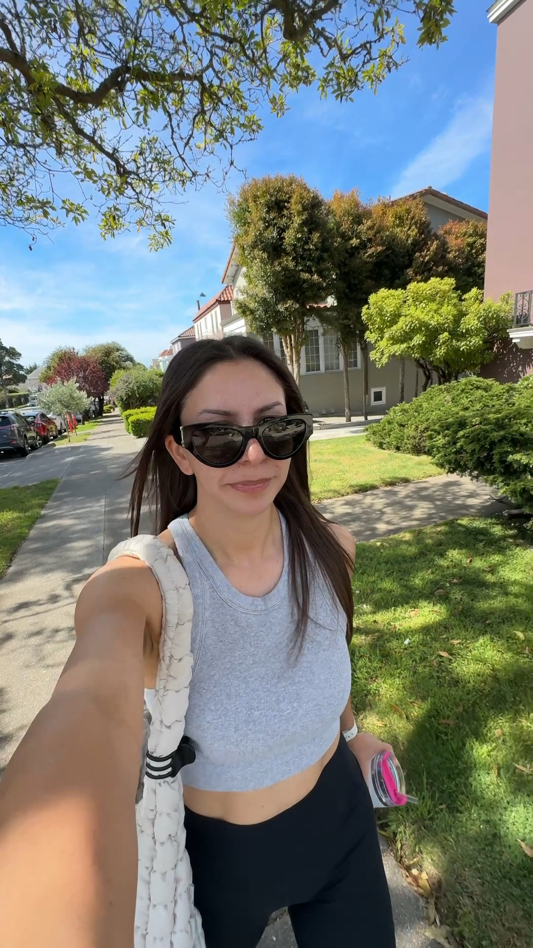 @Alo Yoga bra top- medium
@abercrombie leggings- small short
@Target puffer tote bag
YSL sunglasses
New balance 9060 sneakers
Tavi grip socks 

Petite, fitness, active wear, barre outfit, Pilates outfit, athleisure 

#LTKActive #LTKfitnessgoals #LTKPetite