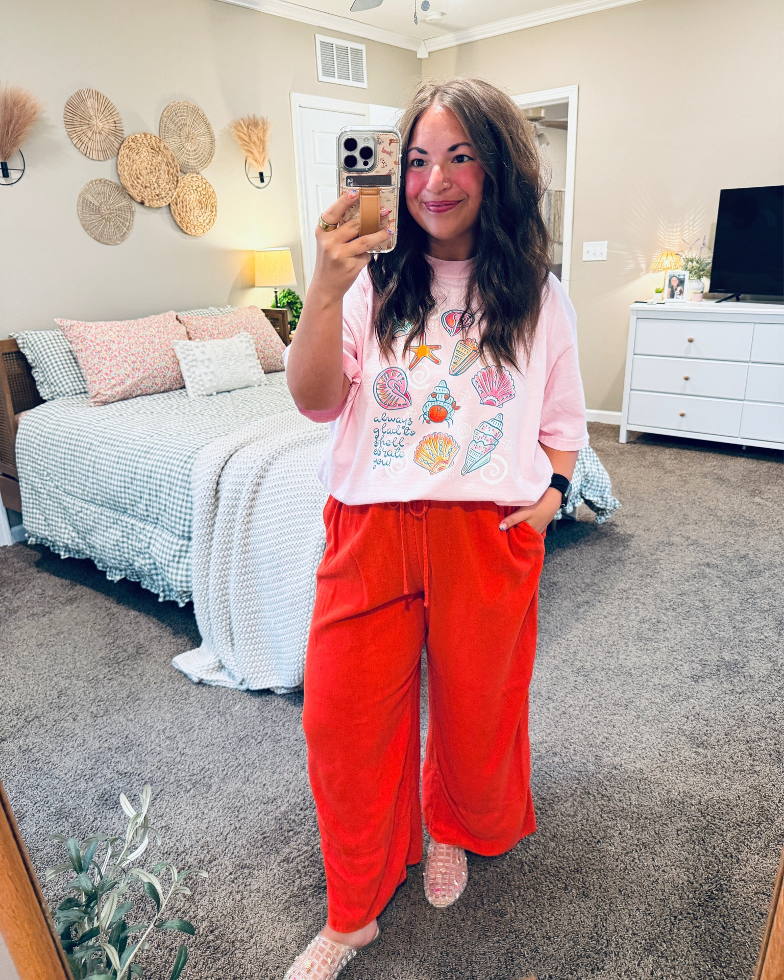 middle school counselor OOTD
tee linked here: https://www.3edesignsco.com/summer/p/always-glad-to-shell-ebrate-you-comfort-colors

#LTKootd #LTKMidsize #LTKWorkwear