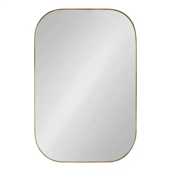 Kate and Laurel Rollo Decorative Framed Wall Mirror - 20x30 - Gold | Bed Bath & Beyond