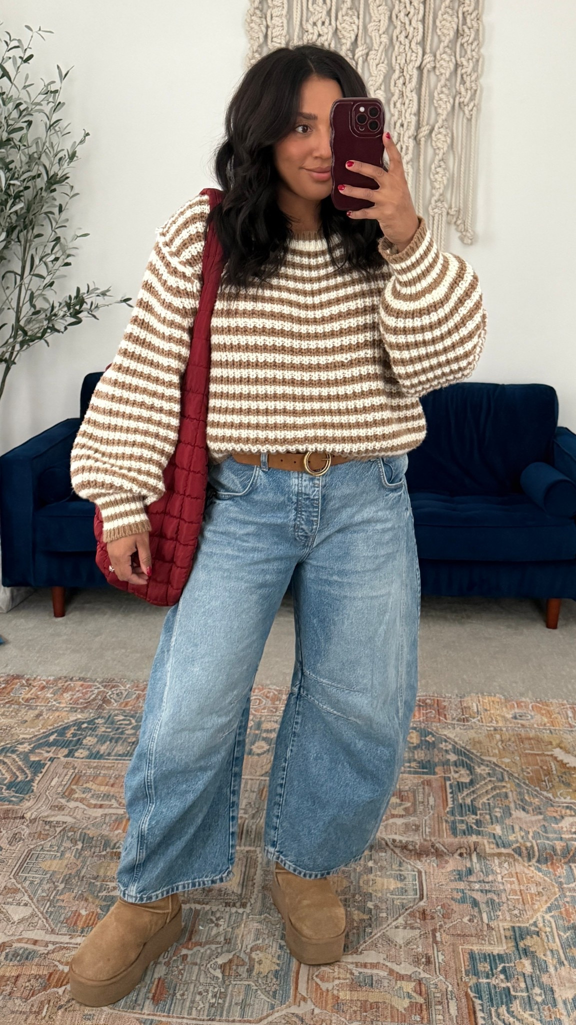 What I wore today! Sweater is old, but linking similar! 

#LTKFindsUnder100 #LTKootd #LTKMidsize