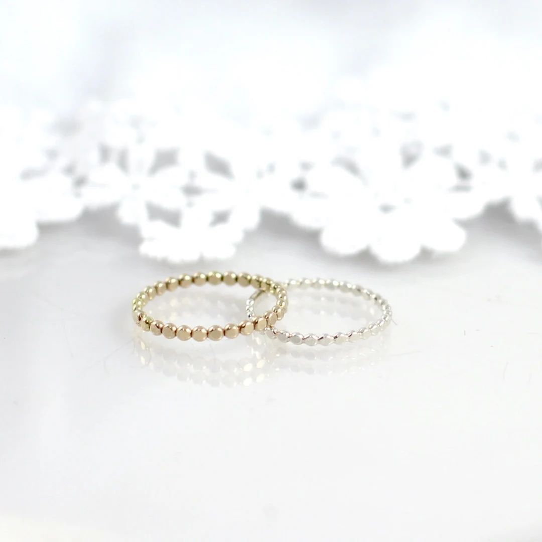 Dainty Dot Stacking Ring | Etsy (US)