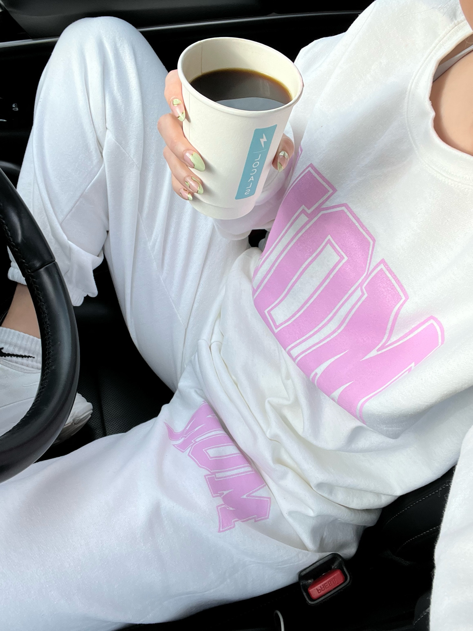 Wearing this set multiple times a week at this point #ltkmom #comfymom